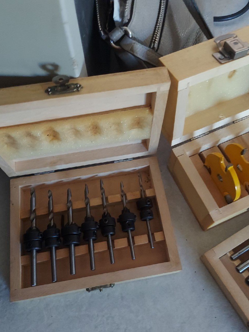 Woodworking bit sets