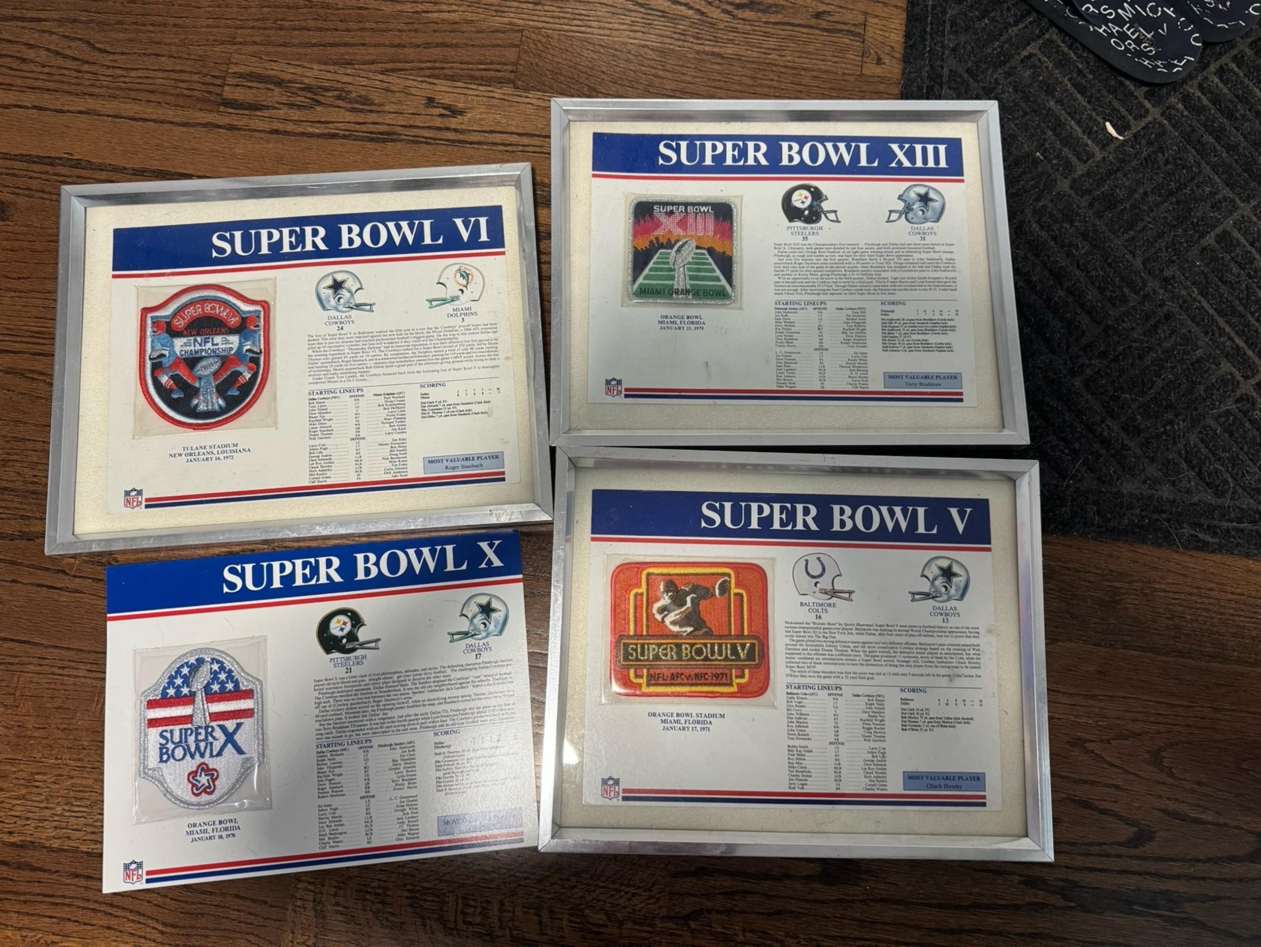 Super Bowl Patch Lot