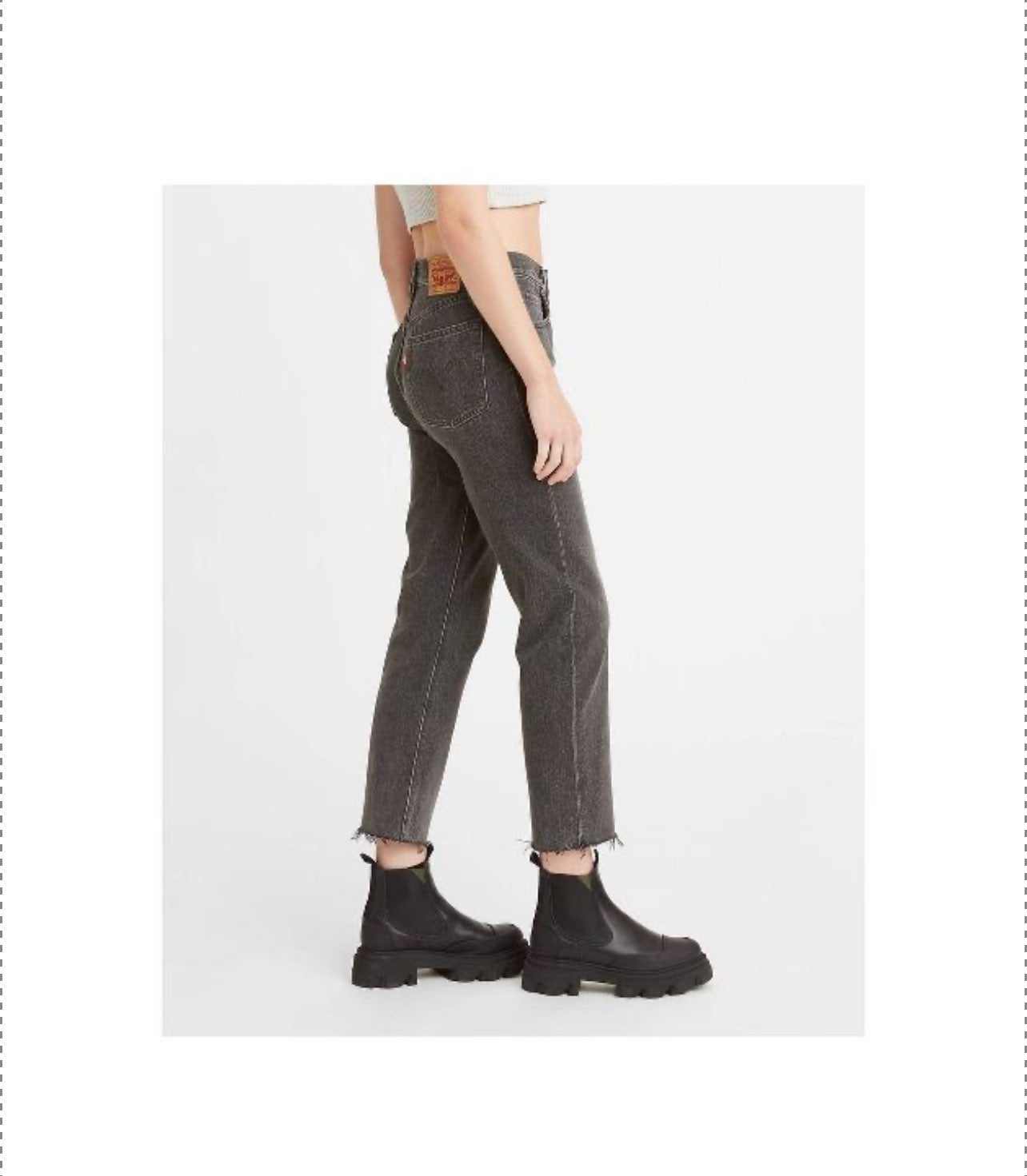 levi 501 jeans Highrise cropped jean