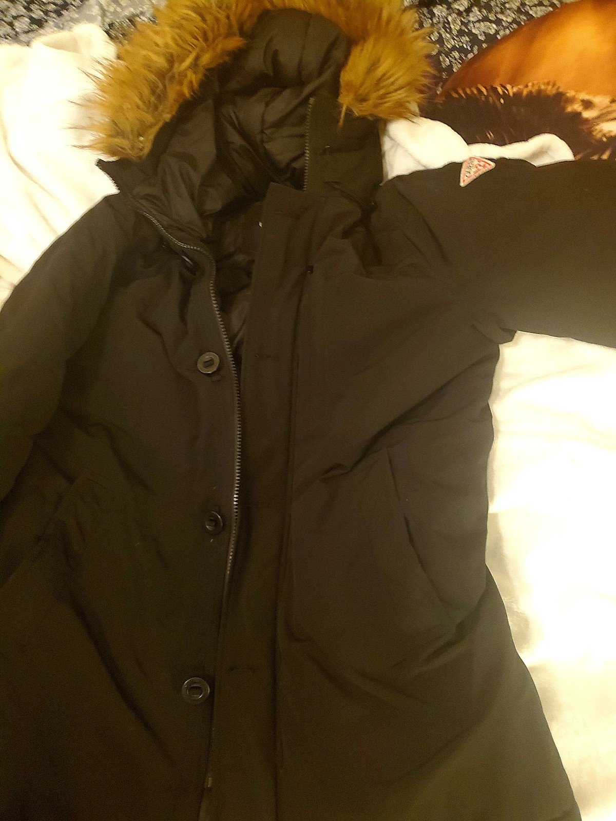 GUESS men's heavy duty parka coat