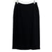 Vintage Giorgio Armani Black Wrap Style Wool Skirt Size 4