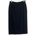 Vintage Giorgio Armani Black Wrap Style Wool Skirt Size 4