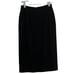 Vintage Giorgio Armani Black Wrap Style Wool Skirt Size 4