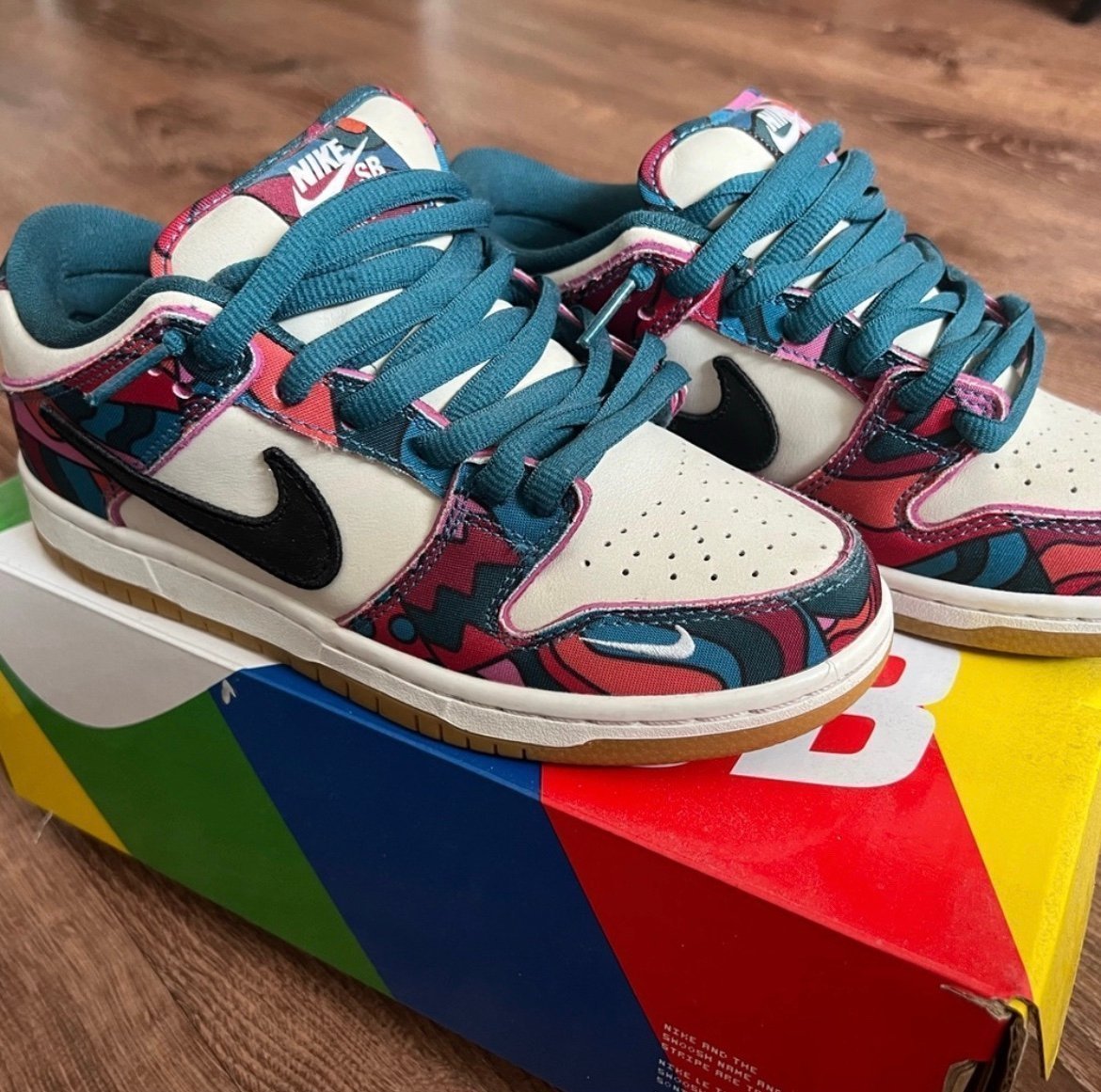 Parra X Nike Sb Dunk Low Abstract Art shoes