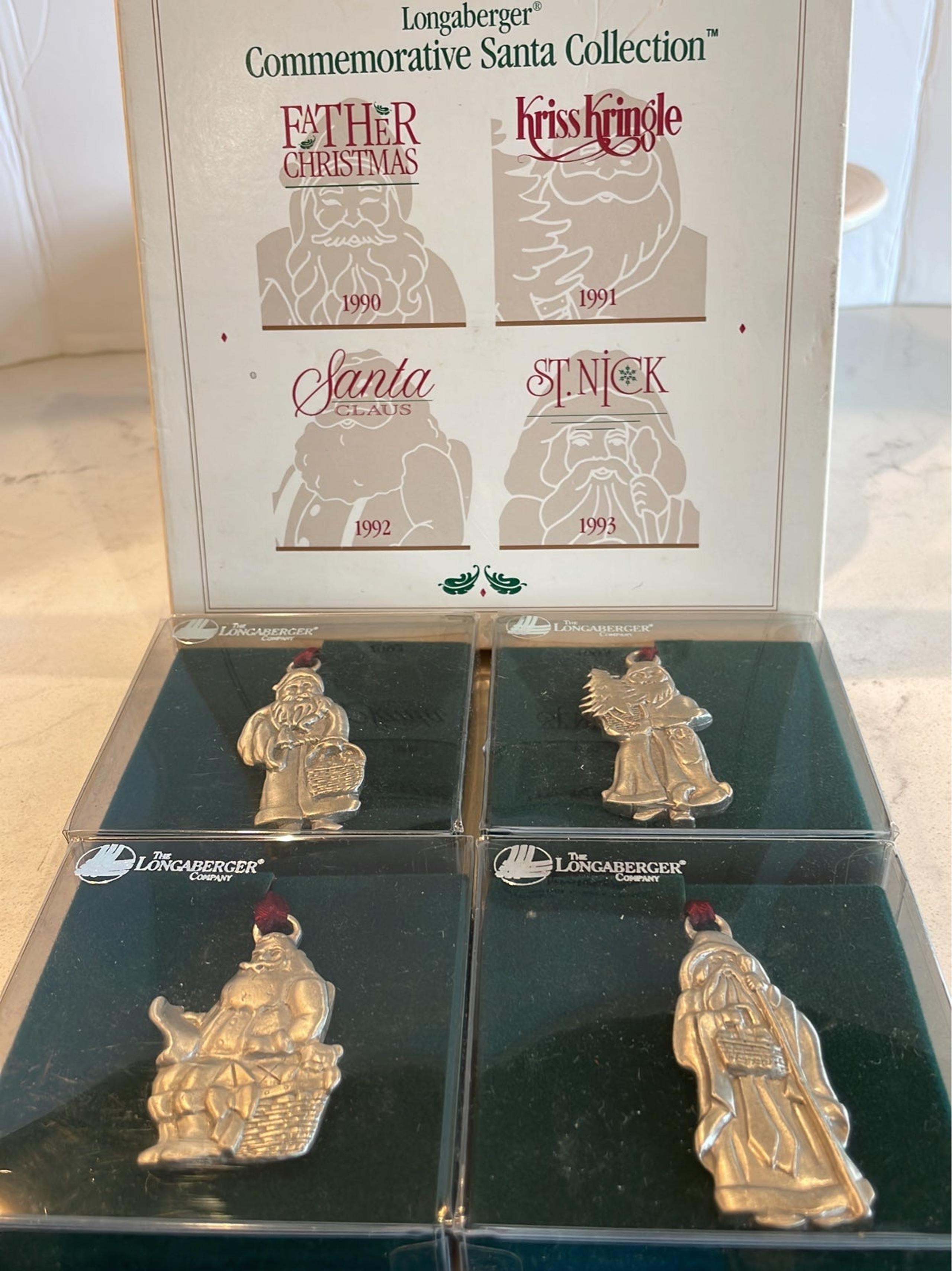 Longaberger Commemorative Santa’s