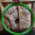 Lime Green Deep V wheelset (700c) (lock ring included) 2 Wheels Front and Rear