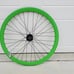 Lime Green Deep V wheelset (700c) (lock ring included) 2 Wheels Front and Rear
