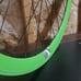 Lime Green Deep V wheelset (700c) (lock ring included) 2 Wheels Front and Rear