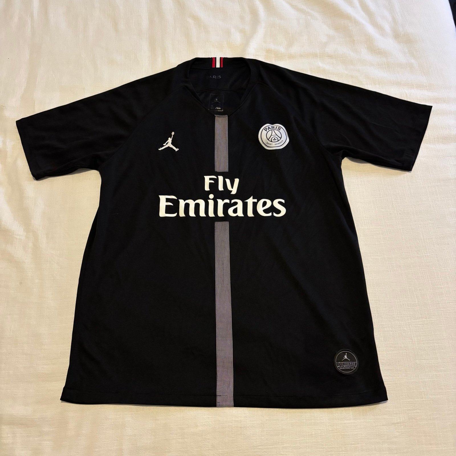 Men’s Nike Jordan Fly Emirates PSG Paris St. Germain 2019 Neymar Jr. Jersey