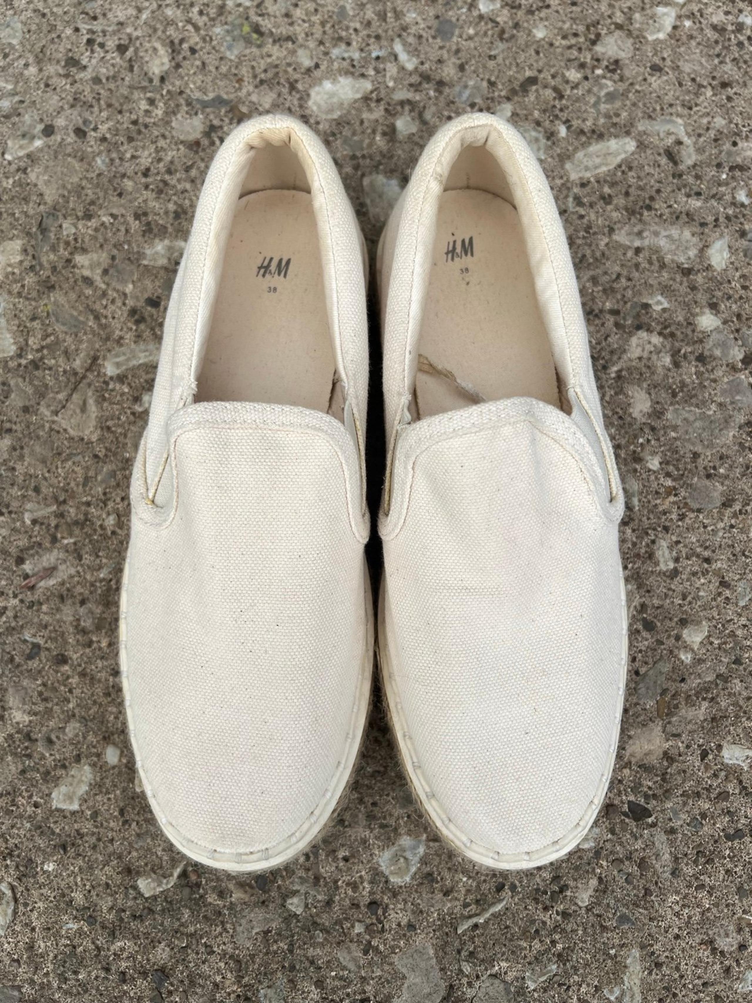 Canvas Platform Slip Ons Women’s 7 H&M