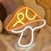 LED Neon Mushroom Cute Neon Sign, USB Powered Neon Signs Night Light,