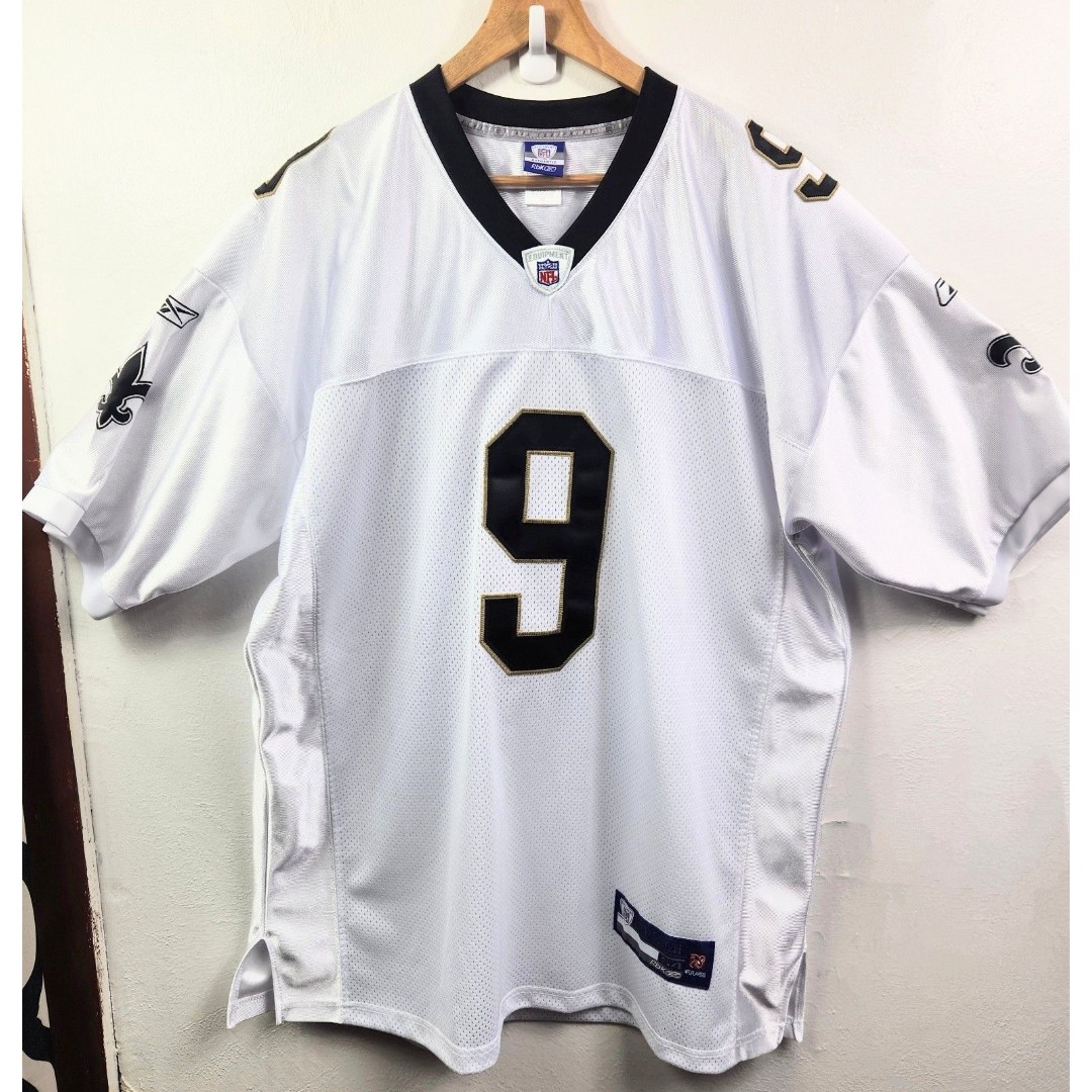 New Orleans Saints Drew Brees Reebok White Size 54 XL-XXL