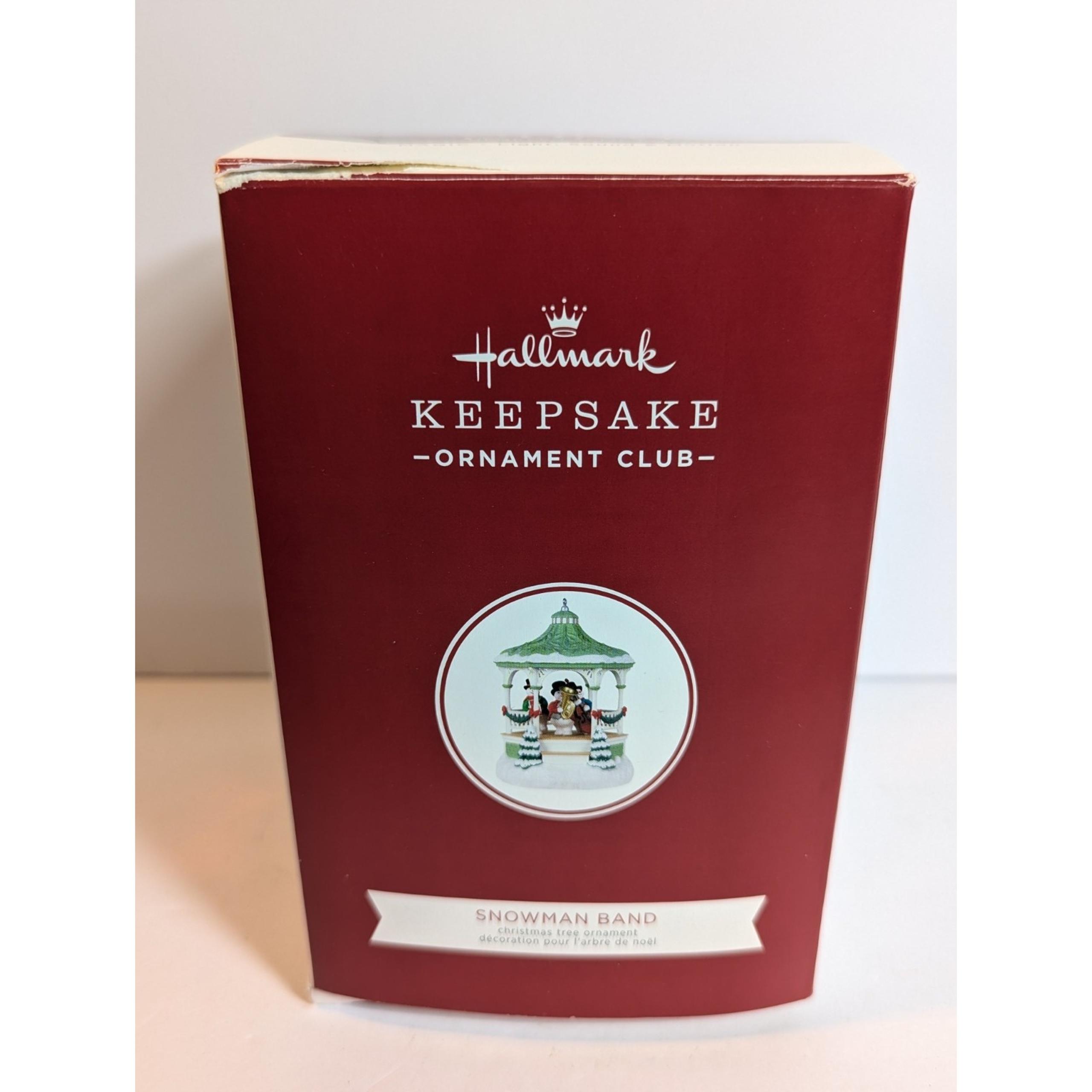 Hallmark 2020 Snowman Band Magic Sound Move Keepsake Ornament Club Exclusive