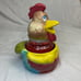 Rooster Yankee 14.5 Oz Strawberry Lemon Ice Candle New Holder Top &Base Ceramic
