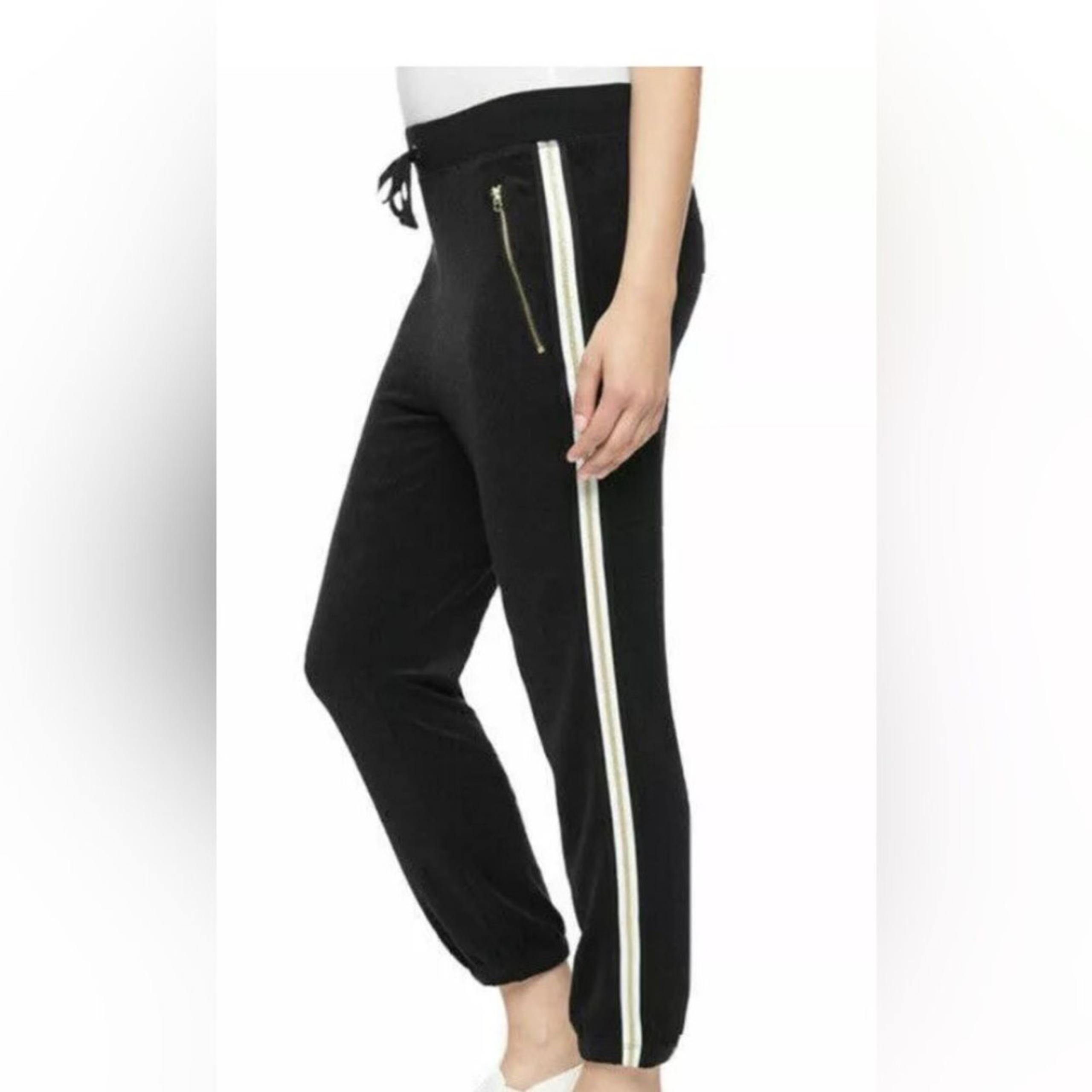 Juicy Couture Black Label MicroTerry Joggers L NWT