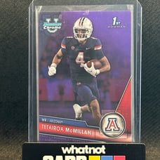 2023 1st Bowman U Chrome Tetairoa McMillan Purple /399 SSP Arizona NFL Rookie
