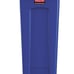 Plastic Rectangular Recycling Bin/Trash Can with Venting Channels, 23 Gal, Blue