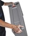 Plastic Rectangular Recycling Bin/Trash Can with Venting Channels, 23 Gal, Blue