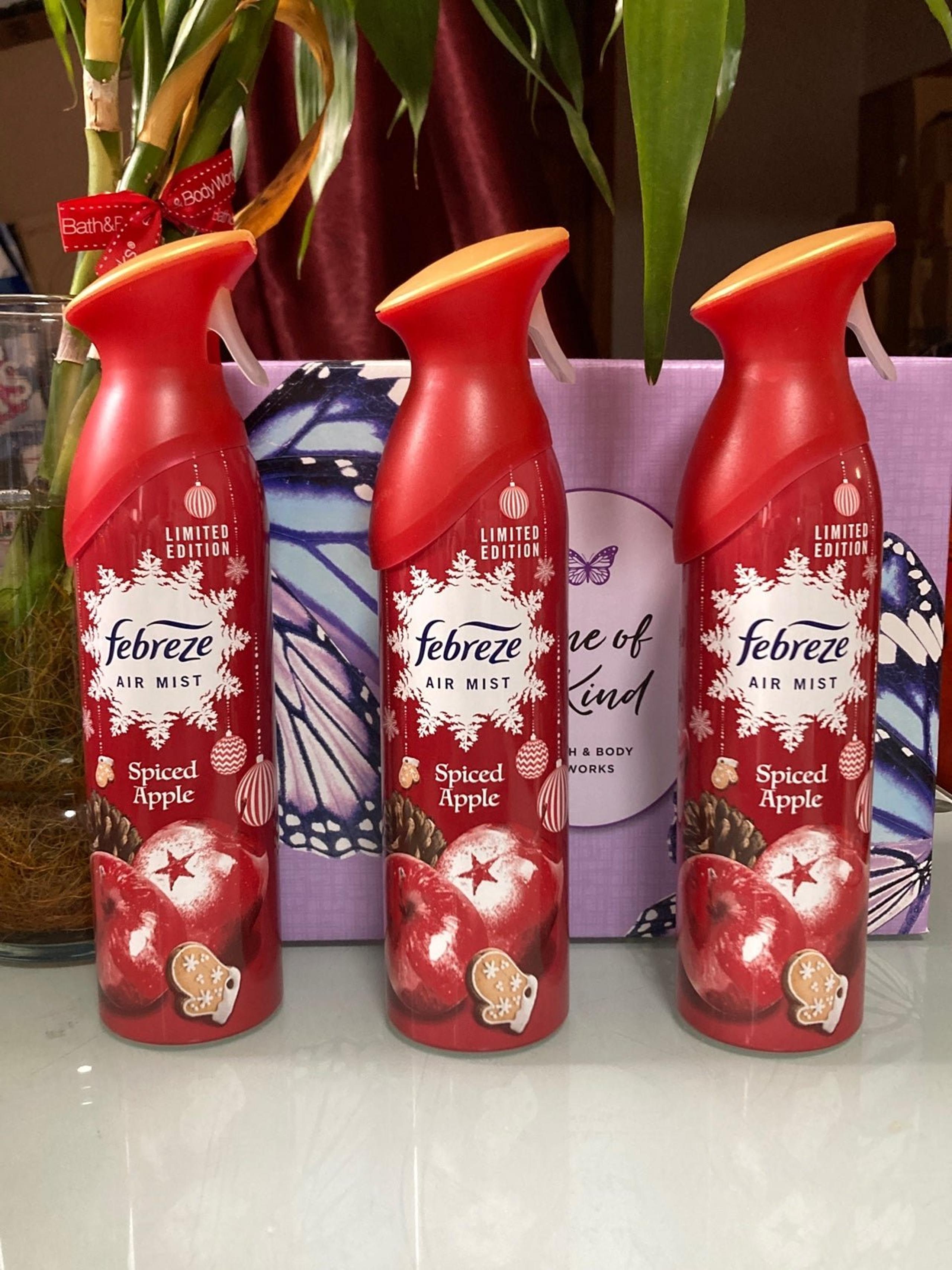 (3) Febreze Spiced Apple Air Freshener Spray