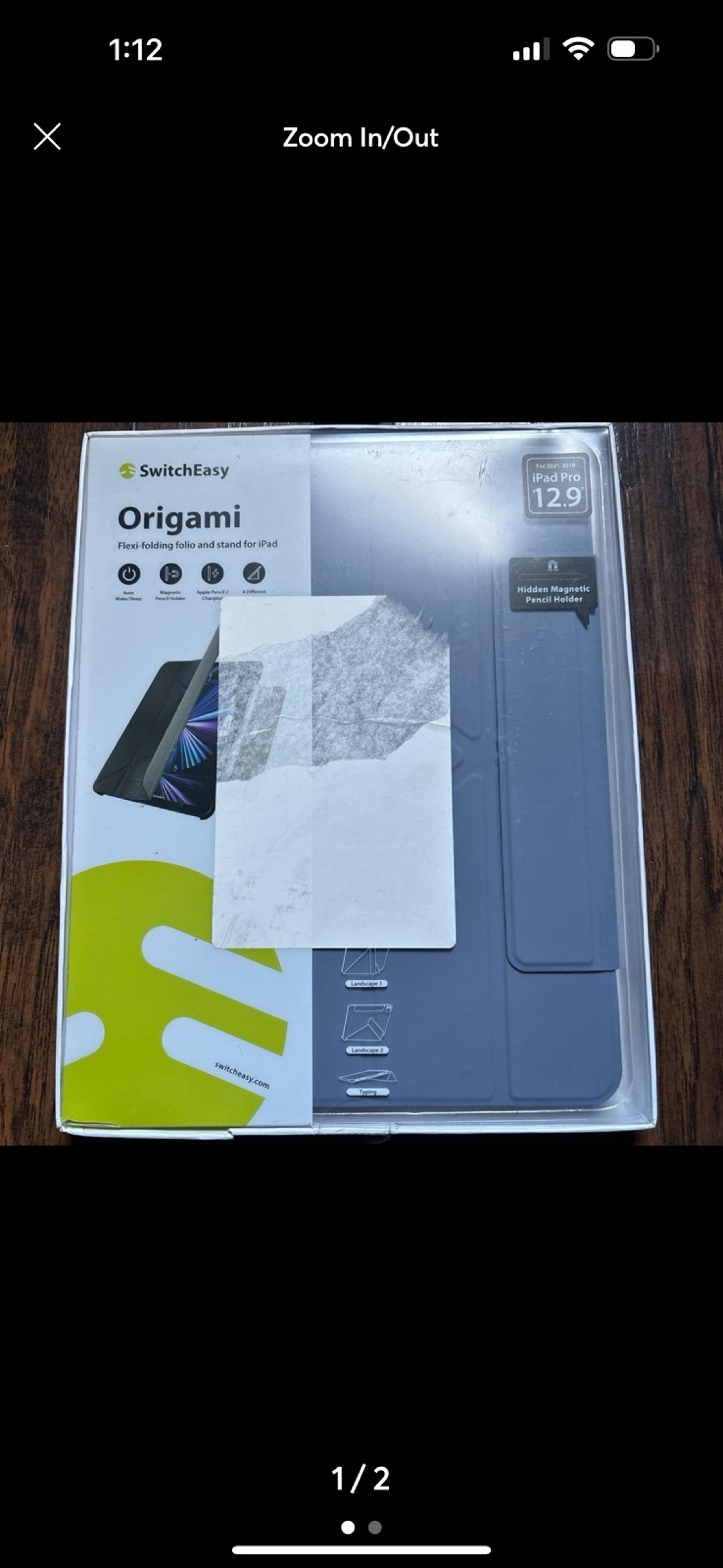 SwitchEasy Origami Flexi-Folding folio & stand for iPad Pro 12.9