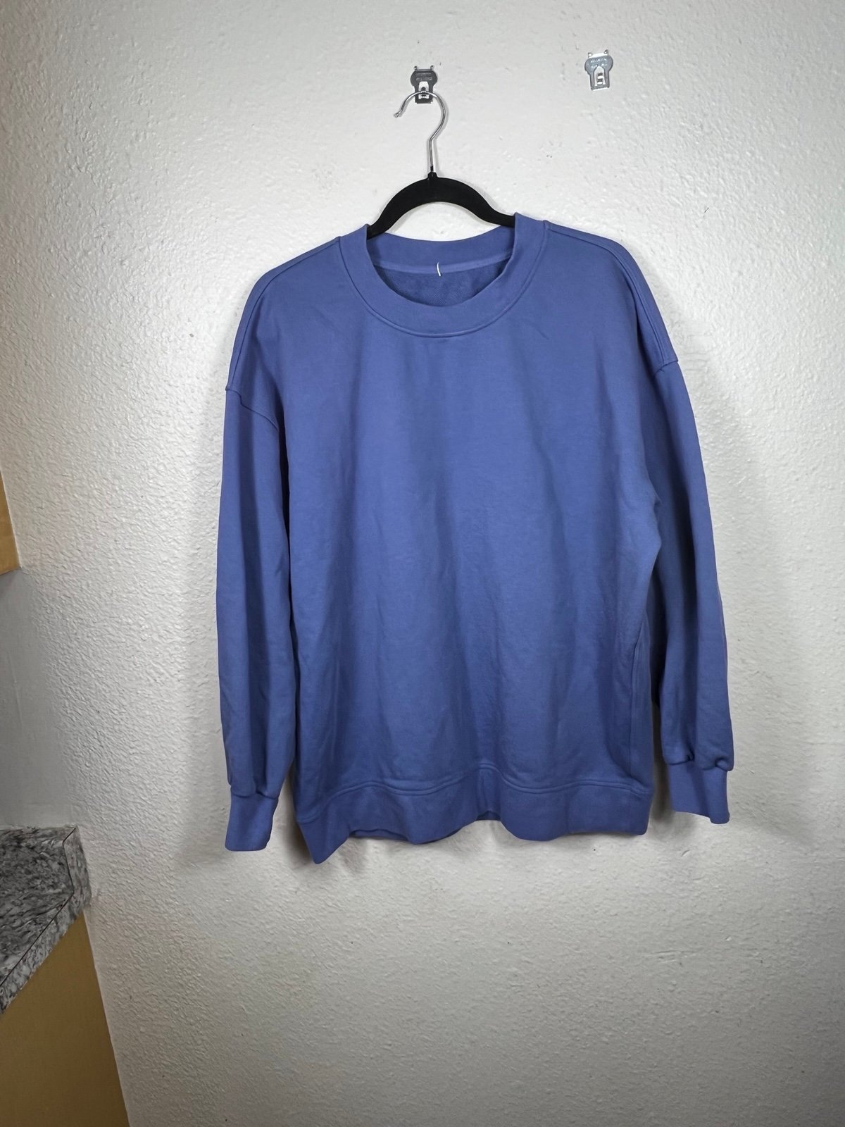 Lululemon Perfectly Oversized Crew Size 6 25.5 Pit To Pit Blue No Size Tag
