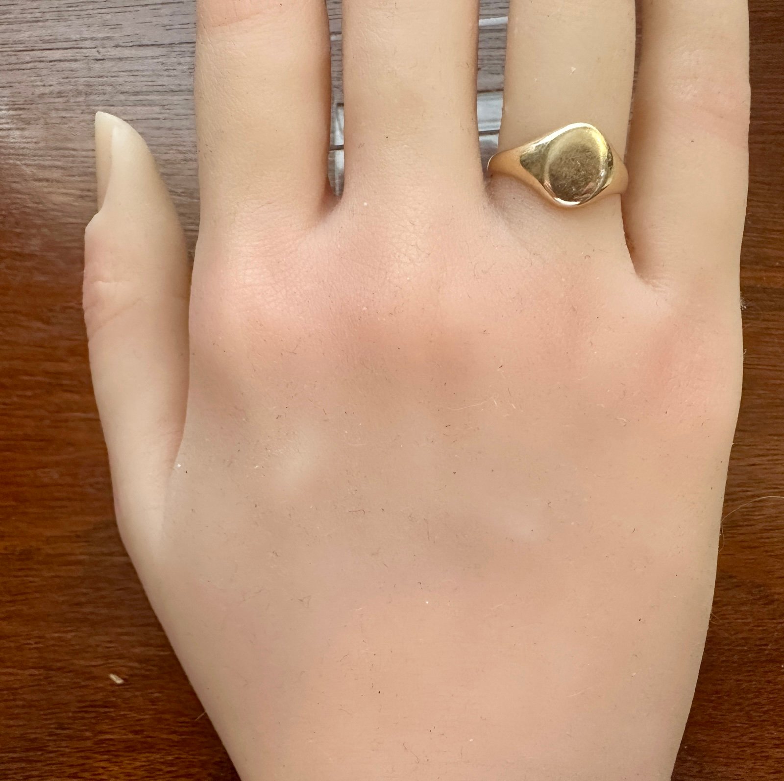 Antique Vintage 10k Yellow Gold Signed Band Ring Sz 5.25 - 5.5