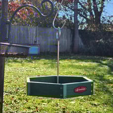 Kingsyard Platform Bird Feeder for Outdoor Hanging - Rugged Recycled Plastic Wil