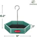 Kingsyard Platform Bird Feeder for Outdoor Hanging - Rugged Recycled Plastic Wil