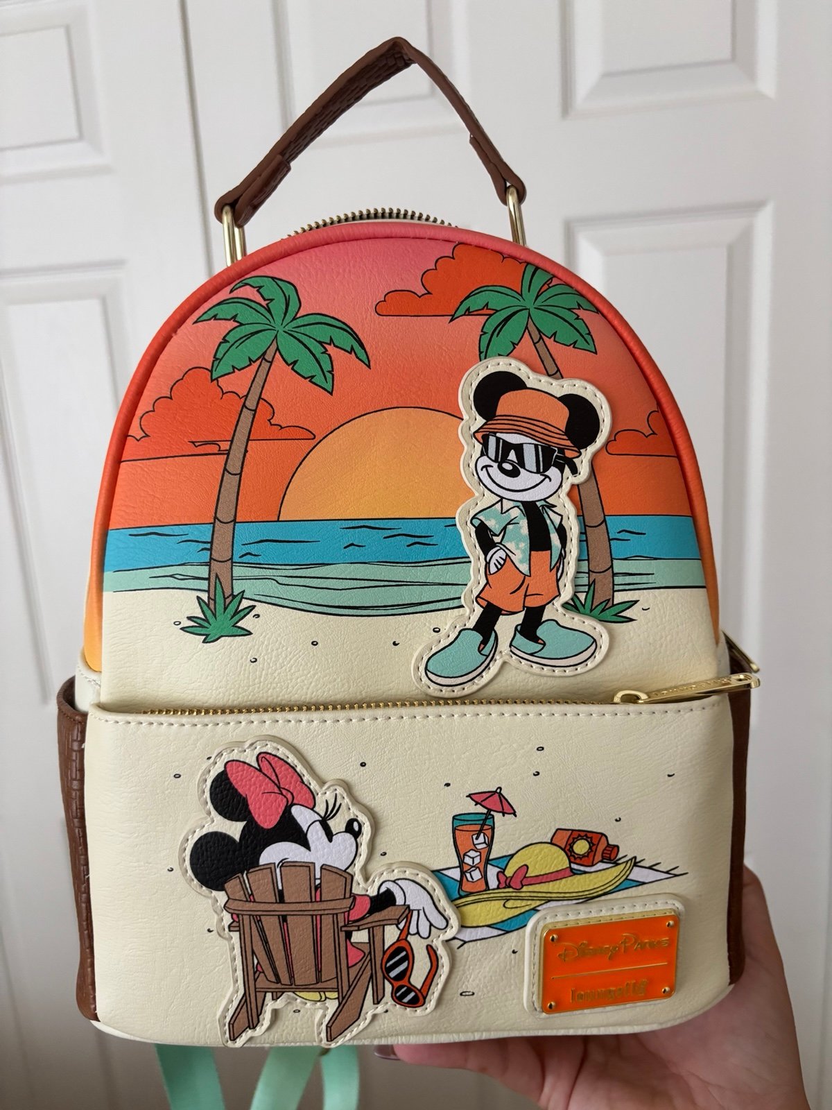 Mickey and Minnie sunset at the beach loungefly