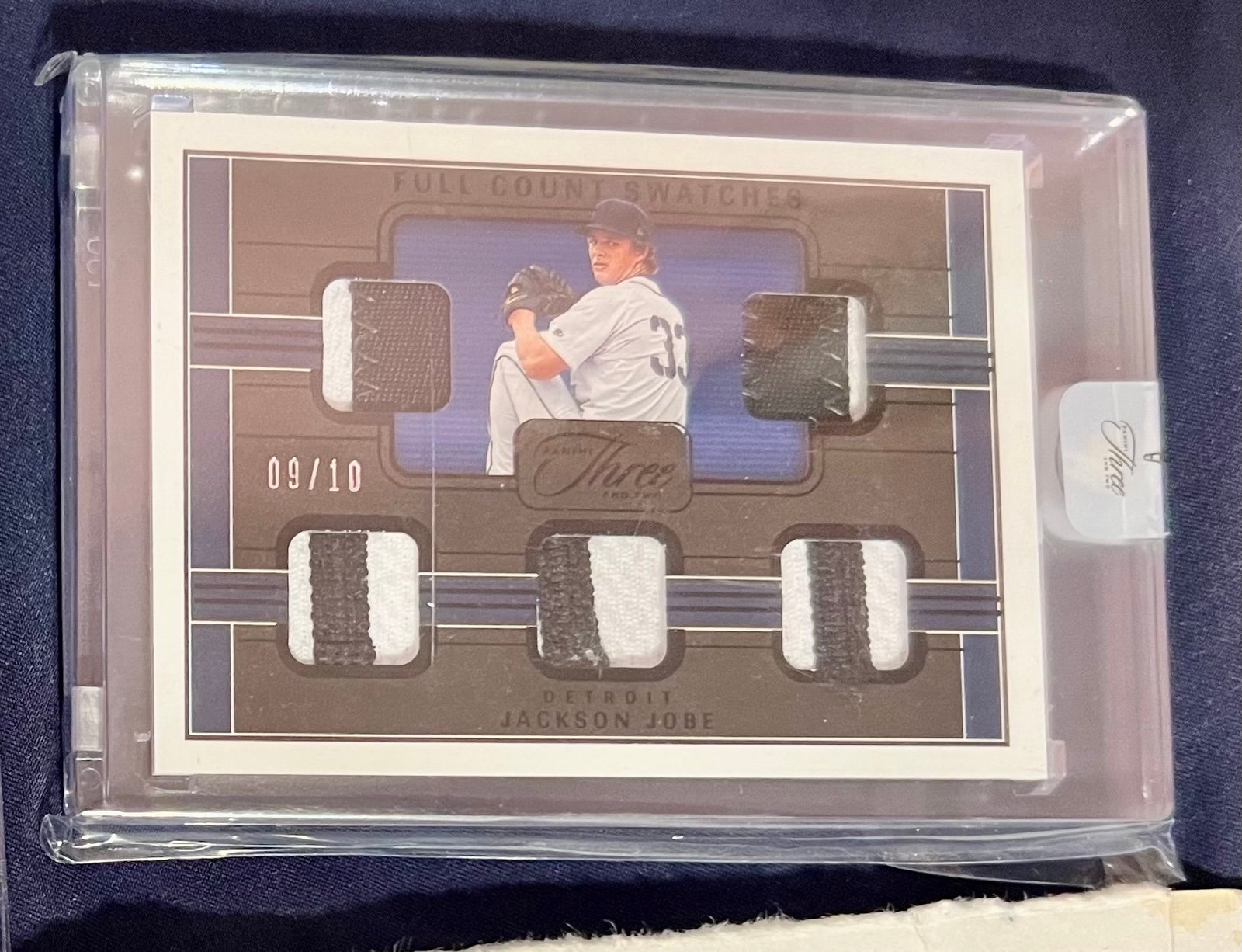 2023 Panini Three and Two Jackson Jobe Full Count Swatches