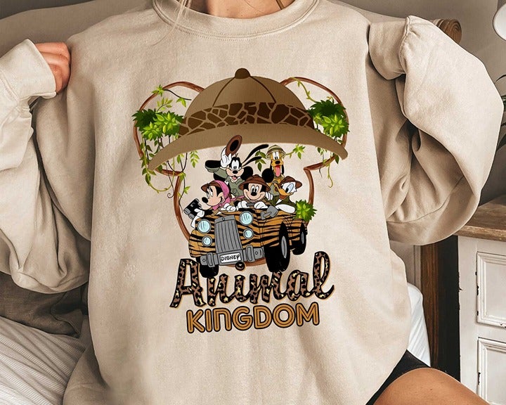 Disney Animal Kingdom Shirts Animal-Themed Name Tees Coordinating Safari Zoo Tee
