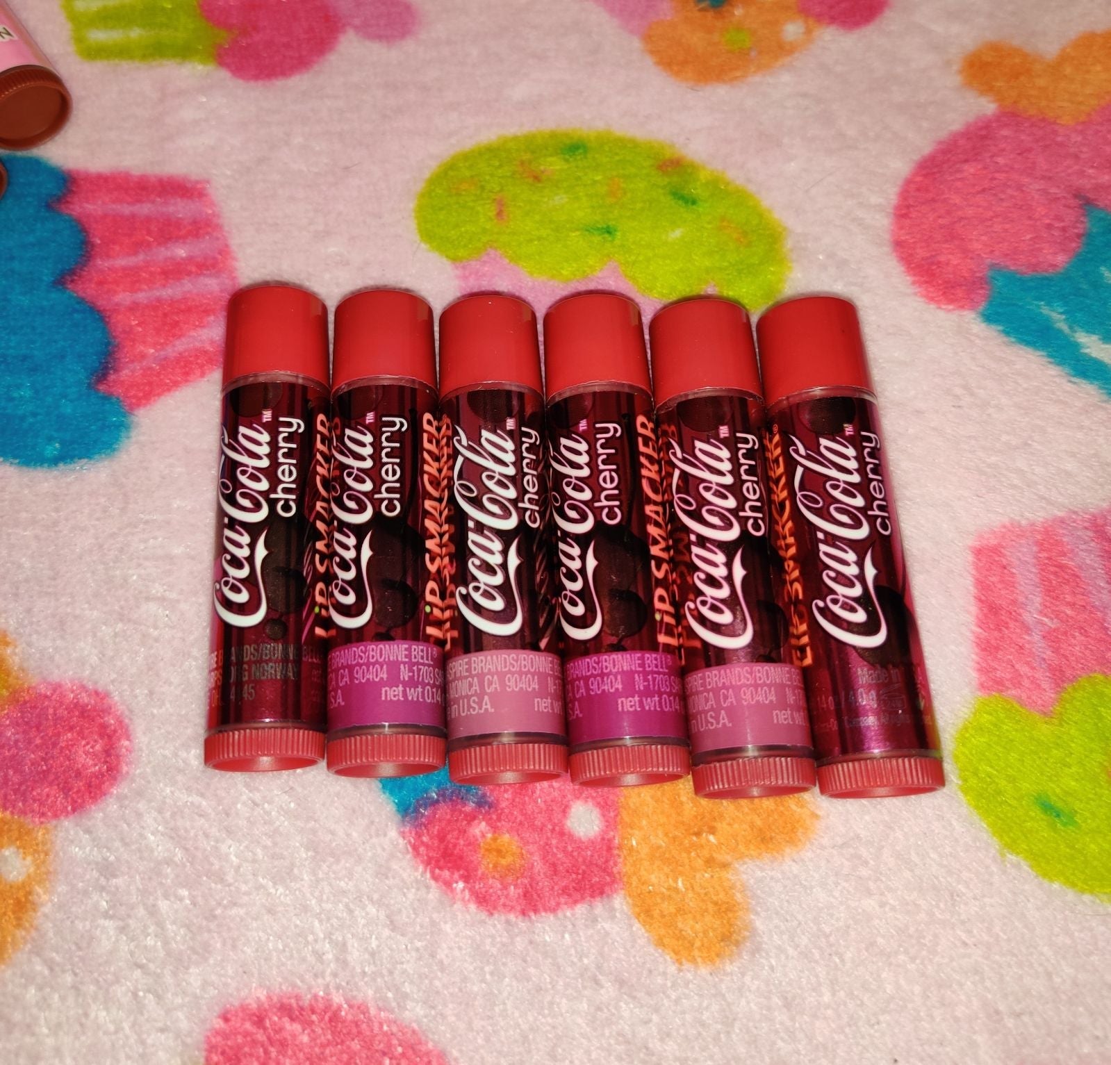 Bonne Bell Lip Smacker Cherry Coca Cola Bundle Lot