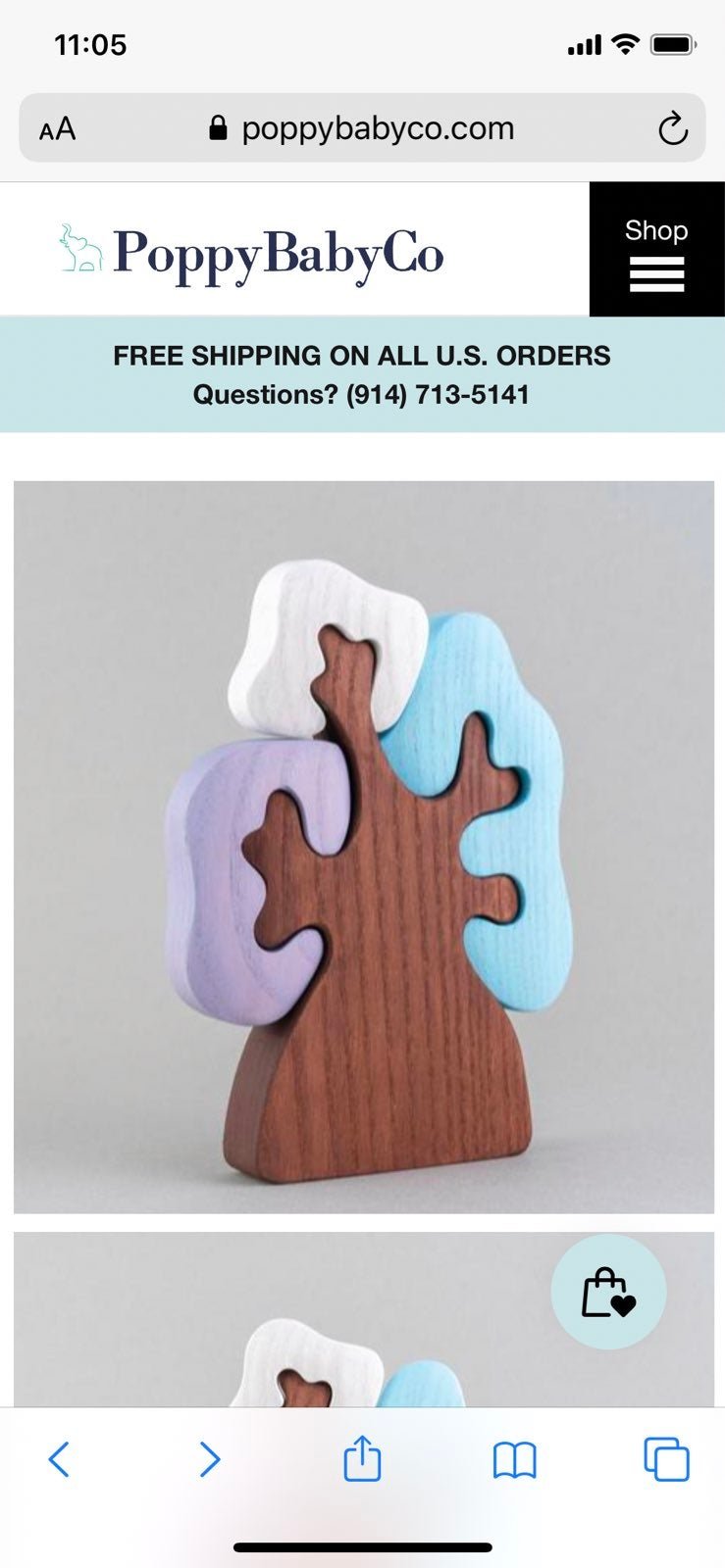 Wooden Winter Tree with Crowns