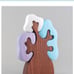 Wooden Winter Tree with Crowns