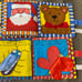 Vintage Baby Christmas Cloth Fabric Soft Touch Feel Books Pillow Book Lot Of 9