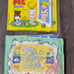 Vintage Baby Christmas Cloth Fabric Soft Touch Feel Books Pillow Book Lot Of 9