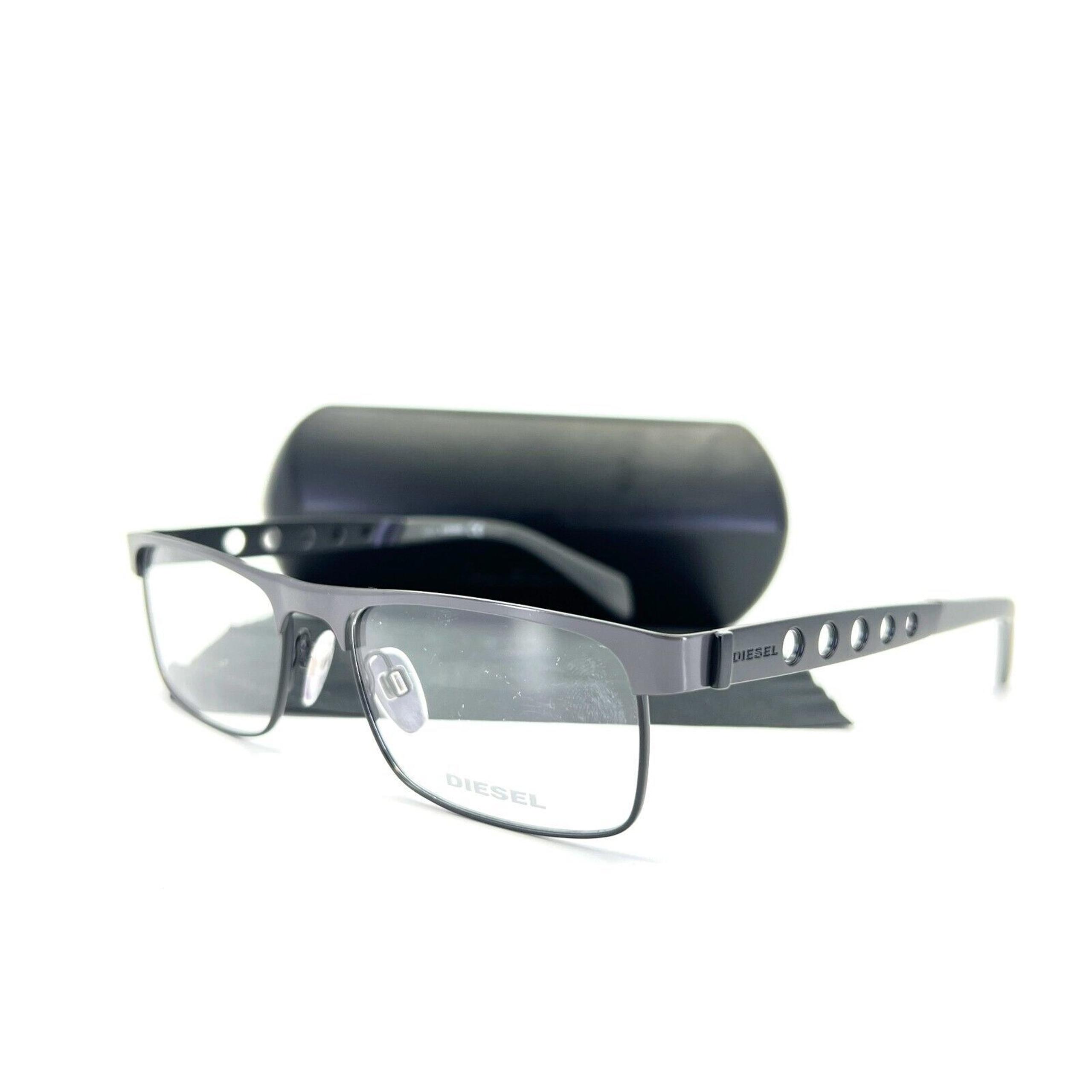 Diesel DL5114 col.020 Gunmetal Gray Full Rim Eyeglasses Frames 53[]17 145 mm