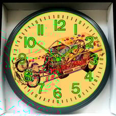 Wonder Bread Dragster Drag Car Garage Shop Glow In The Dark Wall Clock New!