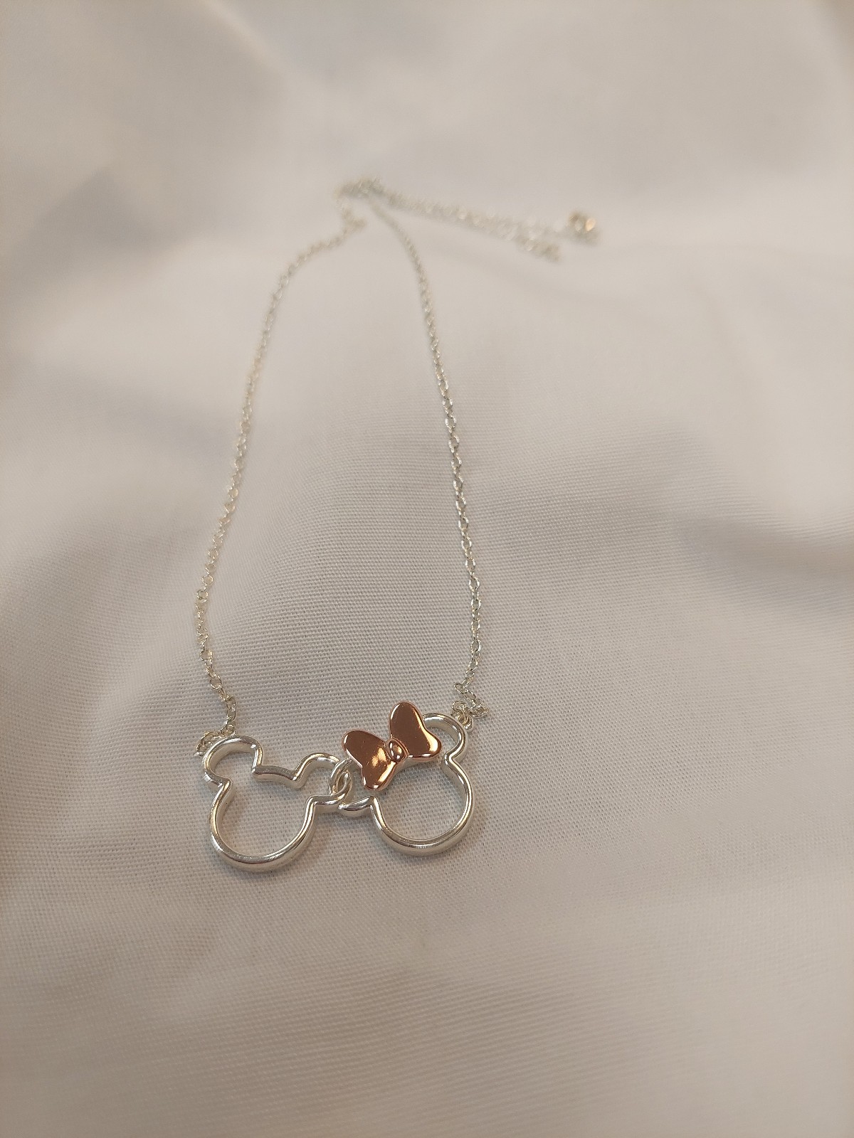 Mickey and Minnie Mouse Necklace