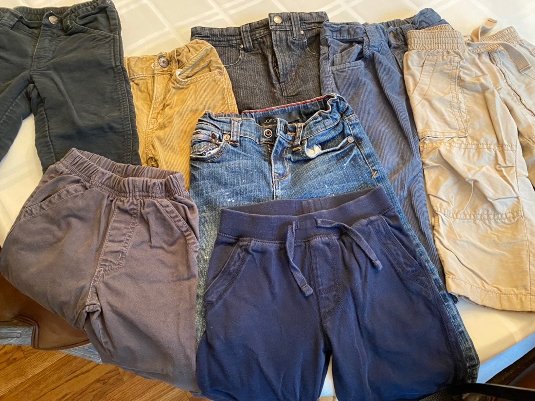 8 pairs boys pants size 2-3