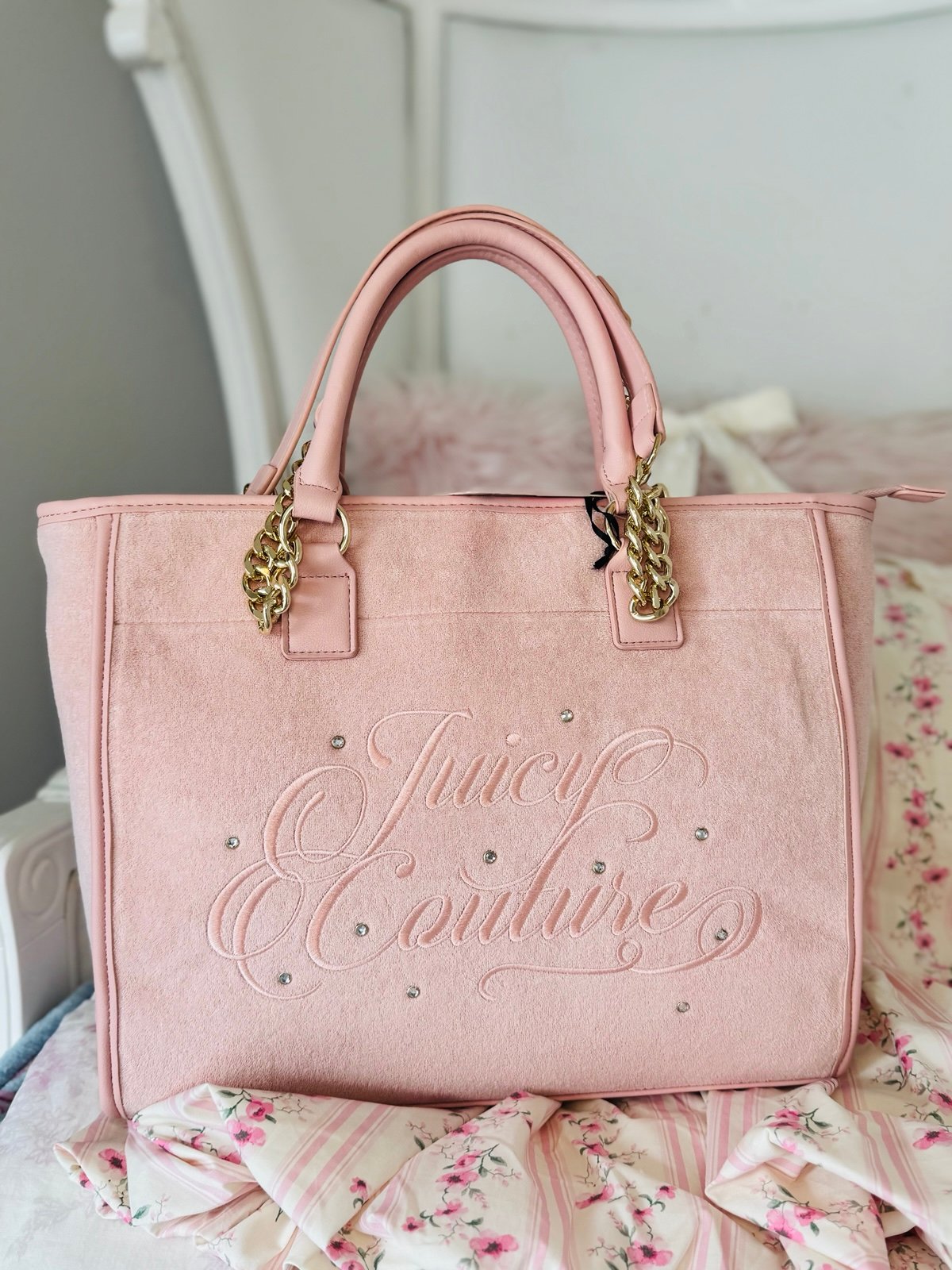 Juicy Couture Pink Rhistone Daydreamer Purse