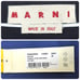 Brand new MARNI linen pants in navy blue with a cuffed hem.