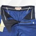 Brand new MARNI linen pants in navy blue with a cuffed hem.