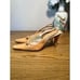 Unisa Nude Leather Sling back Pumps | Size 7