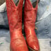 Laredo vintage red leather western cowboy boots size 11 1/2 D leather vintage