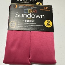 Pink curtains