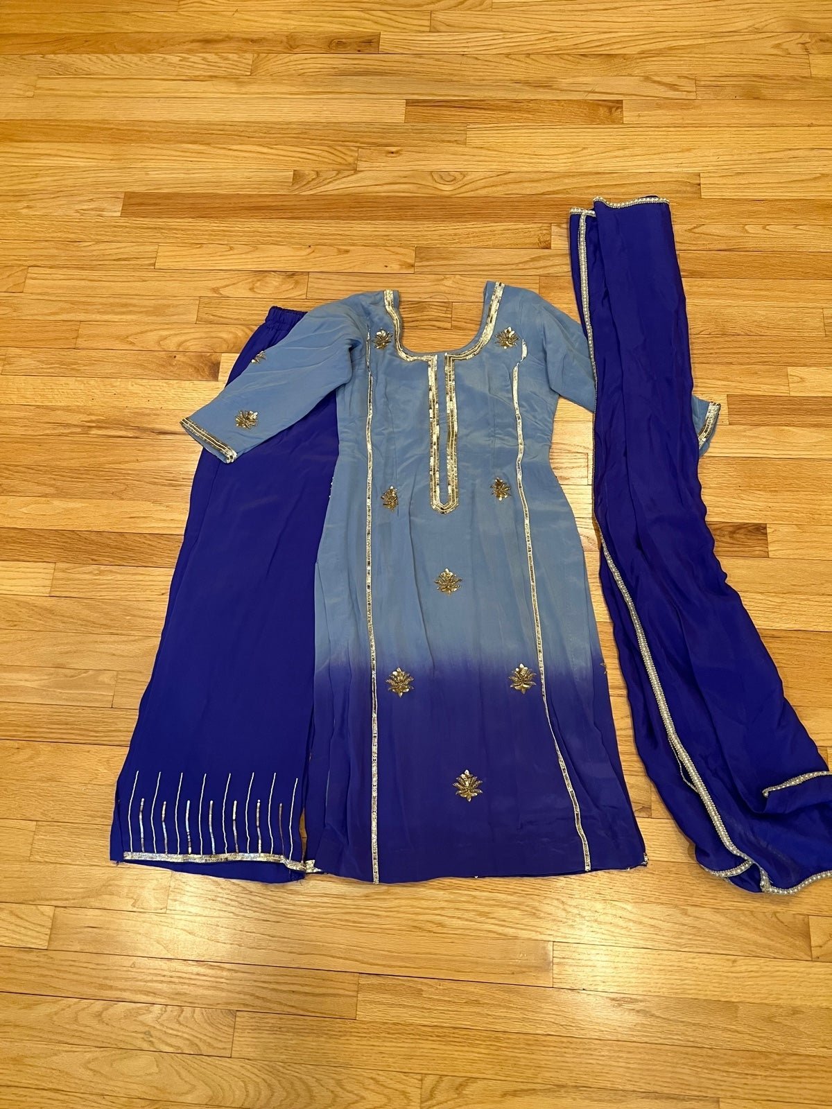 Ombré Palazzo suit