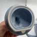 Kate Williams Global Design Easter Bunny Rabbit Blue White Ceramic Teapot RARE