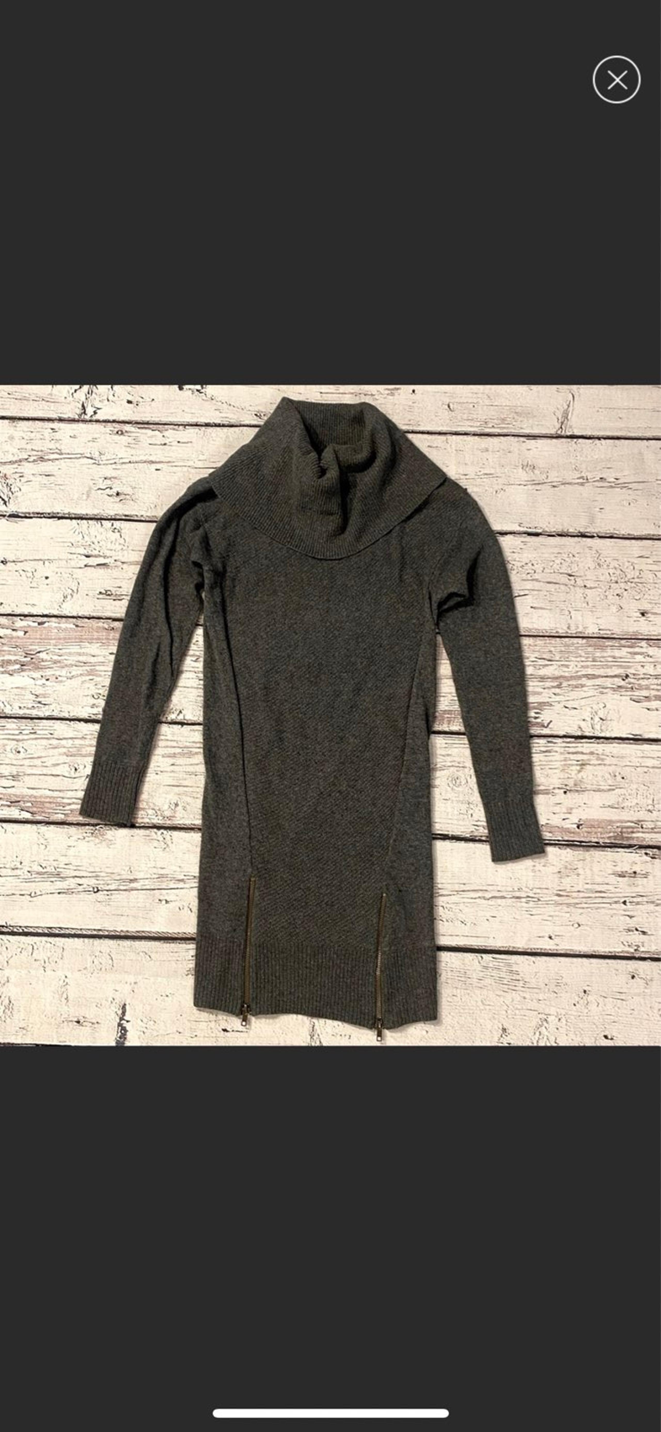 Mossimo sweater dress zip thighs