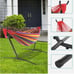 2 Person with Carrying Black Case Portable Hammock with Stand Outdoor Patio